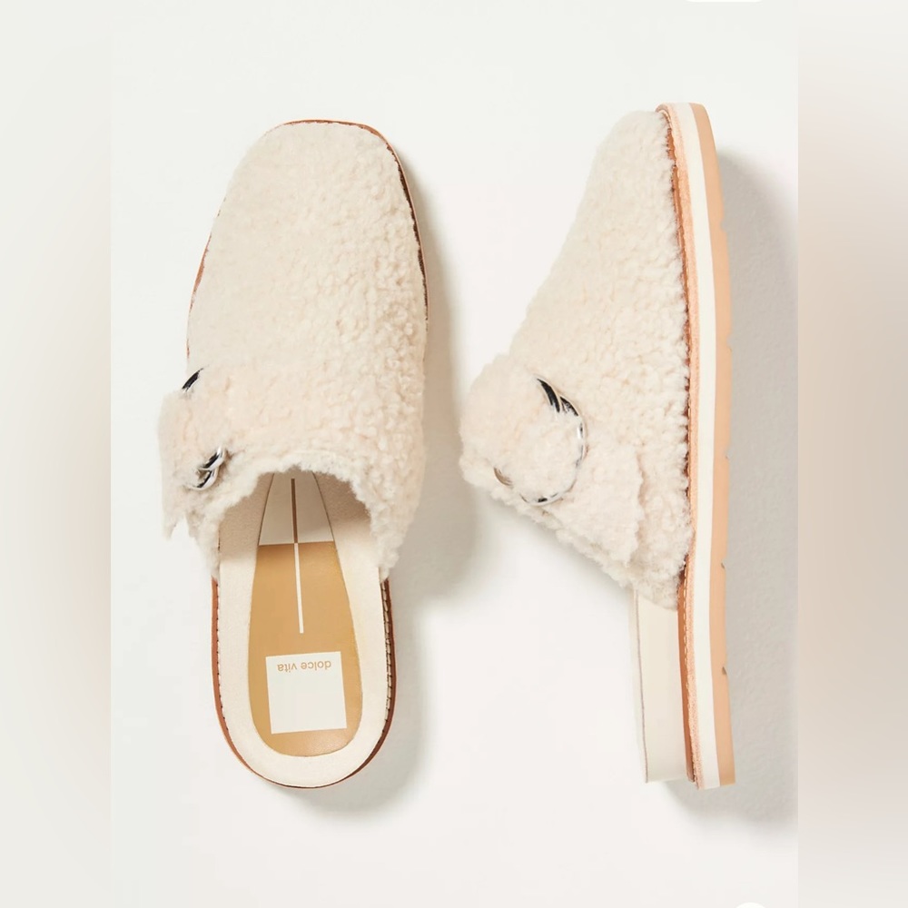 NWT Dolce Vita Verna Buckle Mules Womens size 10